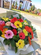 Букет цветов из:  Герберы #REPLACE_PRED# Падинском